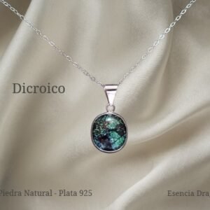 Dije de Dicroico en Plata 925