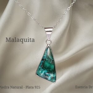 Dije de Malaquita en Plata 925